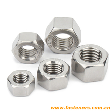 NF E25-452 Hexagon Nuts, Style 2, With Metric Fine Pitch Thread