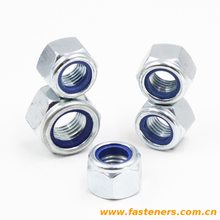 DIN982 Prevailing Torque Type Hexagon Thick Nuts with Non-Metallic Insert Nylon lock nuts 