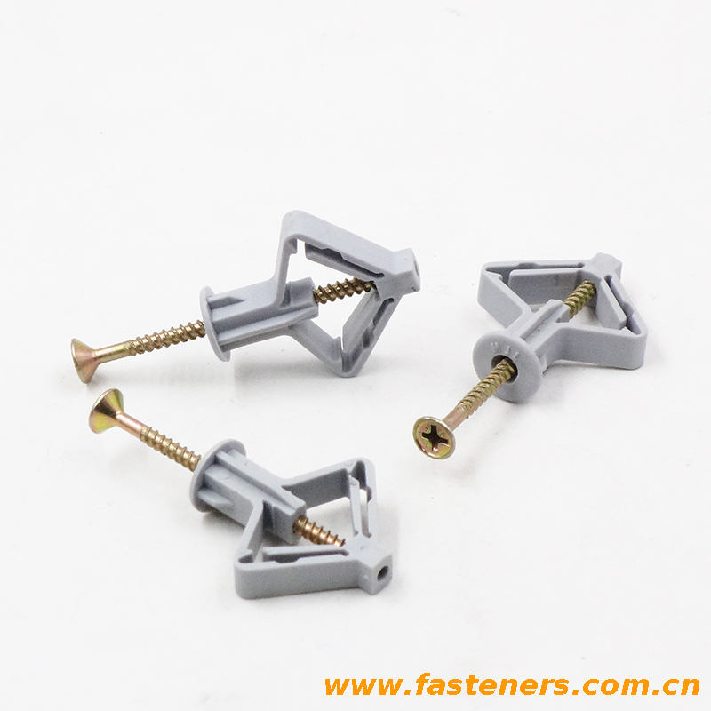 Aircraft/Butterfly screw,Expansion screw for nylon plastic gypsum board