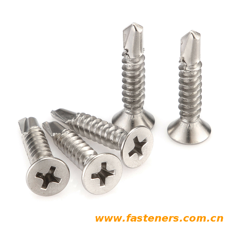 GB/T15856.2 Cross Recessed Countersunk Head Self-Drilling Screws With Tapping Screw Thread