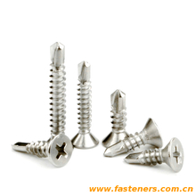DIN EN ISO15482 Cross Recessed Countersunk Head Drilling Screws With Tapping Screw Thread