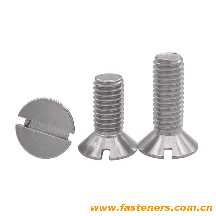 BS450 Slotted 90°Countersunk Head Screws with B.S.W. & B.S.F. Threads [Table 2]