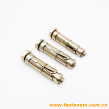 3Pcs Fix bolt with washer and bolt Carbon steel yellow zinc