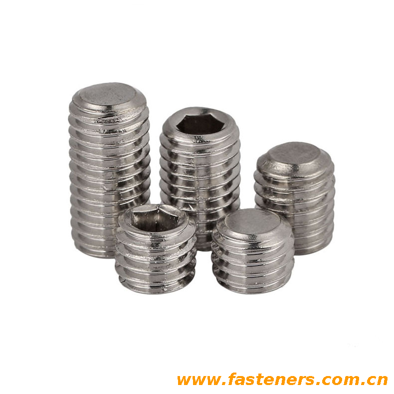 BS2470 Hexagon Socket Set Screws With Flat Point - Unified Thread