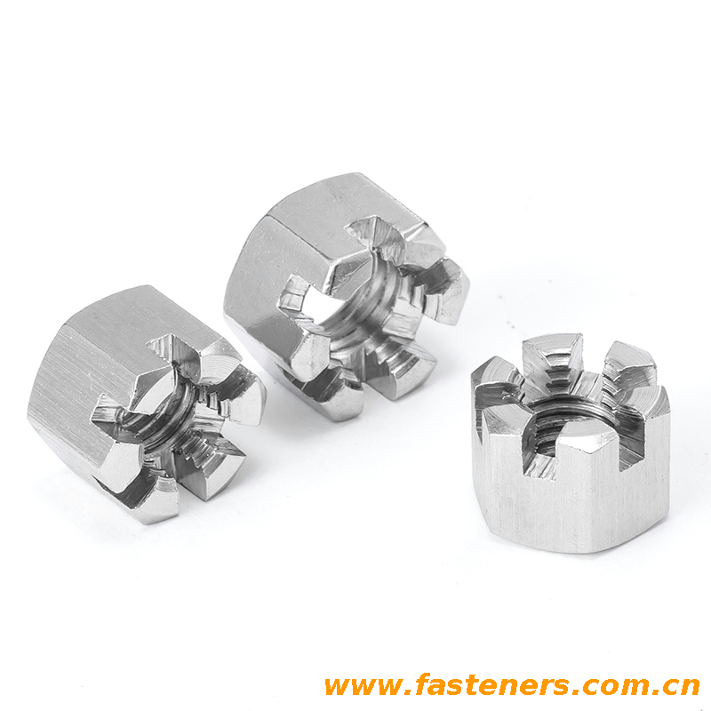 NF E27-414 Hexagon Slotted Nuts