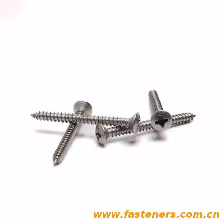 ISO7051 Cross Recessed Raised Countersunk Head Tapping Screws