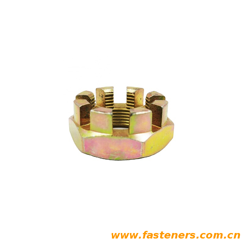 DIN979 Hexagon Thin Slotted Nuts And Castle Buts With Metric Coarse And Fine Pitch Thread